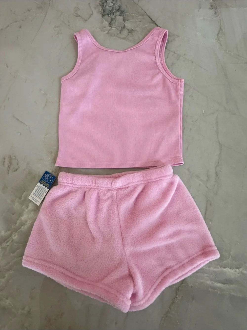 Magic Kids Pink Rainbow Tank & Shorts Set
